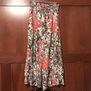 Floral Wide-leg pants